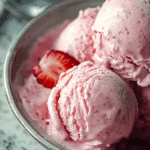 No Churn Strawberry Ice Cream