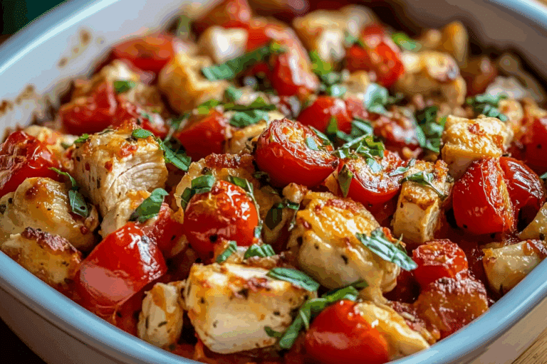 Chicken Bruschetta Casserole