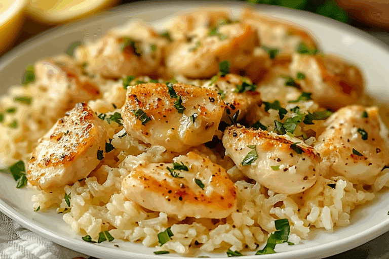 Chicken Scampi with Garlic Parmesan