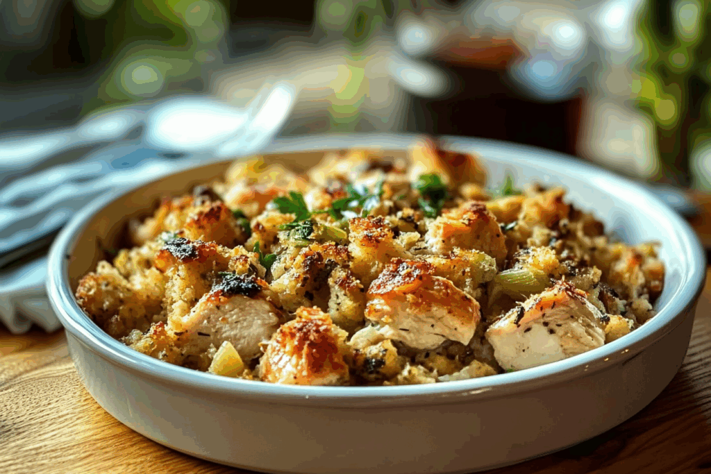 Dolly’s Chicken and Stuffing Casserole