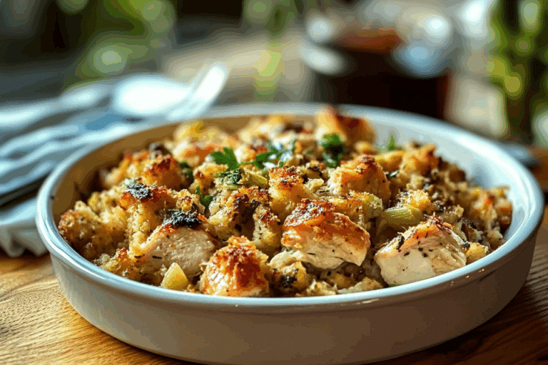 Dolly’s Chicken and Stuffing Casserole