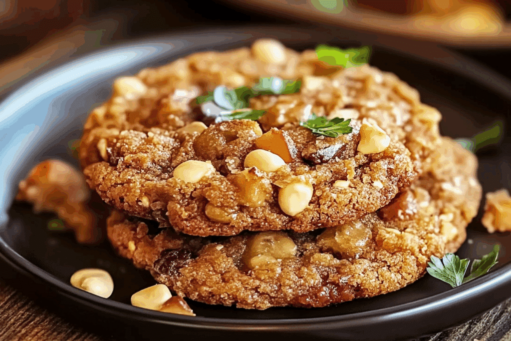 # Brown Sugar Rhubarb Cookies Alright, cookie lovers—get ready to meet your next baking obsession. These **Brown Sugar Rhubarb Cookies** are like a cozy, tangy-sweet hug in every bite. Imagine the deep caramel notes of brown sugar melting into soft, golden dough, then boom—a little burst of tart rhubarb sneaks in to keep things exciting. It’s unexpected, it’s delightful, and trust me, it totally works. These cookies are perfect when you want to bake something a little different but still incredibly comforting. They’re chewy, buttery, and slightly crisp on the edges—basically everything you want in a cookie, with a twist that makes people go, “Whoa, what *is* that?!” Serve them up with tea, gift them to a friend, or just sneak a few for yourself. No judgment here. # Why You’ll Love Brown Sugar Rhubarb Cookies This recipe isn’t just about the ingredients—it’s about creating moments. Whether you’re baking on a cozy weekend, sharing with loved ones, or simply treating yourself after a long day, these cookies are here to sweeten life. Here’s why they’re a favorite: **Versatile:** Perfect as a midday snack, an after-dinner treat, or something a little different for a cookie swap. **Budget-Friendly:** Rhubarb is inexpensive when in season, and the rest of the ingredients are pantry staples. **Quick and Easy:** No complicated steps, no chilling—just mix, bake, and devour. **Customizable:** Add white chocolate chips, nuts, or even a sprinkle of cinnamon for your own signature touch. **Crowd-Pleasing:** They’re chewy, sweet, tart, and totally addictive. One bite and people will be asking for the recipe. ### Ingredients in Brown Sugar Rhubarb Cookies These cookies come together with simple ingredients, but the flavor is anything but basic. **Brown Sugar:** The rich, molasses-y base that gives the cookies their soft texture and deep, cozy sweetness. **Butter:** Because butter makes everything better. It brings the richness and helps those perfect golden edges form. **Egg:** Binds everything together and adds just the right amount of moisture. **Vanilla Extract:** A little aromatic lift that enhances all the other flavors. **Flour:** The structure of the cookie. All-purpose flour works great here. **Baking Soda:** Gives the cookies just a bit of rise and helps with that soft center. **Salt:** A pinch goes a long way to balance the sweetness. **Fresh Rhubarb:** The star of the show. Tart, juicy, and a total surprise in the best way. It cuts through the sweetness and adds a pop of color and zing. ### Instructions Let’s dive into the steps to create this flavorful masterpiece: **Preheat Your Equipment:** Start by preheating your oven to 350°F (175°C). Line a baking sheet with parchment paper or a silicone mat. **Combine Ingredients:** In a large bowl, cream the butter and brown sugar until light and fluffy. Add the egg and vanilla extract, mixing until smooth and fully incorporated. **Add Dry Ingredients:** In a separate bowl, whisk together the flour, baking soda, and salt. Gradually add this mixture to the wet ingredients and stir until a dough forms. **Fold in Rhubarb:** Gently fold in the chopped rhubarb pieces, making sure they’re evenly distributed throughout the dough. **Prepare Your Cooking Vessel:** Scoop tablespoons of dough onto the prepared baking sheet, spacing them about 2 inches apart. **Cook to Perfection:** Bake for 10–12 minutes, or until the edges are golden and the centers are just set. Don’t overbake—these cookies are best with a slightly soft middle. **Finishing Touches:** Let the cookies cool on the baking sheet for a few minutes before transferring them to a wire rack. This helps them firm up just right. **Serve and Enjoy:** Enjoy warm or at room temperature with a cup of coffee or cold milk. You earned this moment. **Nutrition Facts:** Servings: 18 cookies Calories per serving: \~150–170 (depending on size and mix-ins) (Note: these are approximate values) **Preparation Time** Prep Time: 15 minutes Cook Time: 12 minutes Total Time: 27 minutes # How to Serve Brown Sugar Rhubarb Cookies This dish pairs wonderfully with various sides and accompaniments. Here are a few serving suggestions to enhance your dining experience: Serve them slightly warm with a scoop of vanilla ice cream for a rhubarb cookie sundae. Pack them into lunchboxes, take them on a picnic, or stack them up on a pretty plate for a tea party treat. They also freeze beautifully, so save a few for a rainy day snack! # Additional Tips Here are some extra tips to help you get the most out of this recipe: – If your rhubarb is extra tart, toss it with a tiny bit of sugar before mixing it into the dough. – Don’t overmix the dough once you add the flour—this helps keep the cookies tender. – Use room temperature butter for easy creaming. – Want crispier edges? Let them bake a minute or two longer. – Want to make them even fancier? Drizzle cooled cookies with a simple vanilla glaze. # FAQ’s **1. Can I use frozen rhubarb?** Yes, just thaw and drain it well before adding to the dough to avoid excess moisture. **2. Do I need to peel rhubarb?** Nope! Just trim the ends and give it a good rinse. **3. Can I add other fruits?** Sure—chopped strawberries or apples pair beautifully with rhubarb. **4. How long do these cookies stay fresh?** They’re best within 3 days, but you can store them in an airtight container for up to 5. **5. Can I freeze the dough?** Absolutely! Scoop into balls and freeze. Bake straight from the freezer—just add a minute or two to the baking time. **6. What kind of brown sugar should I use?** Light or dark brown sugar both work. Dark gives a deeper, more caramel-y flavor. **7. Can I make these gluten-free?** Yes, just use a 1:1 gluten-free baking flour substitute. **8. Are these cookies soft or crispy?** They’re soft and chewy with slightly crisp edges—the perfect balance! **9. Can I reduce the sugar?** A little, yes—but the brown sugar also affects texture, so don’t cut it down too much. **10. Do I need to chill the dough?** Nope, not required! But if you want thicker cookies, a 30-minute chill helps. # CONCLUSION There’s something undeniably special about **Brown Sugar Rhubarb Cookies**. They’re the kind of treat that surprises you in the best way—comforting yet fresh, simple yet a little sophisticated. Whether you’re a rhubarb fan or just looking to shake up your cookie routine, these little gems are worth every bite. So grab your mixing bowl and let’s bake something memorable.