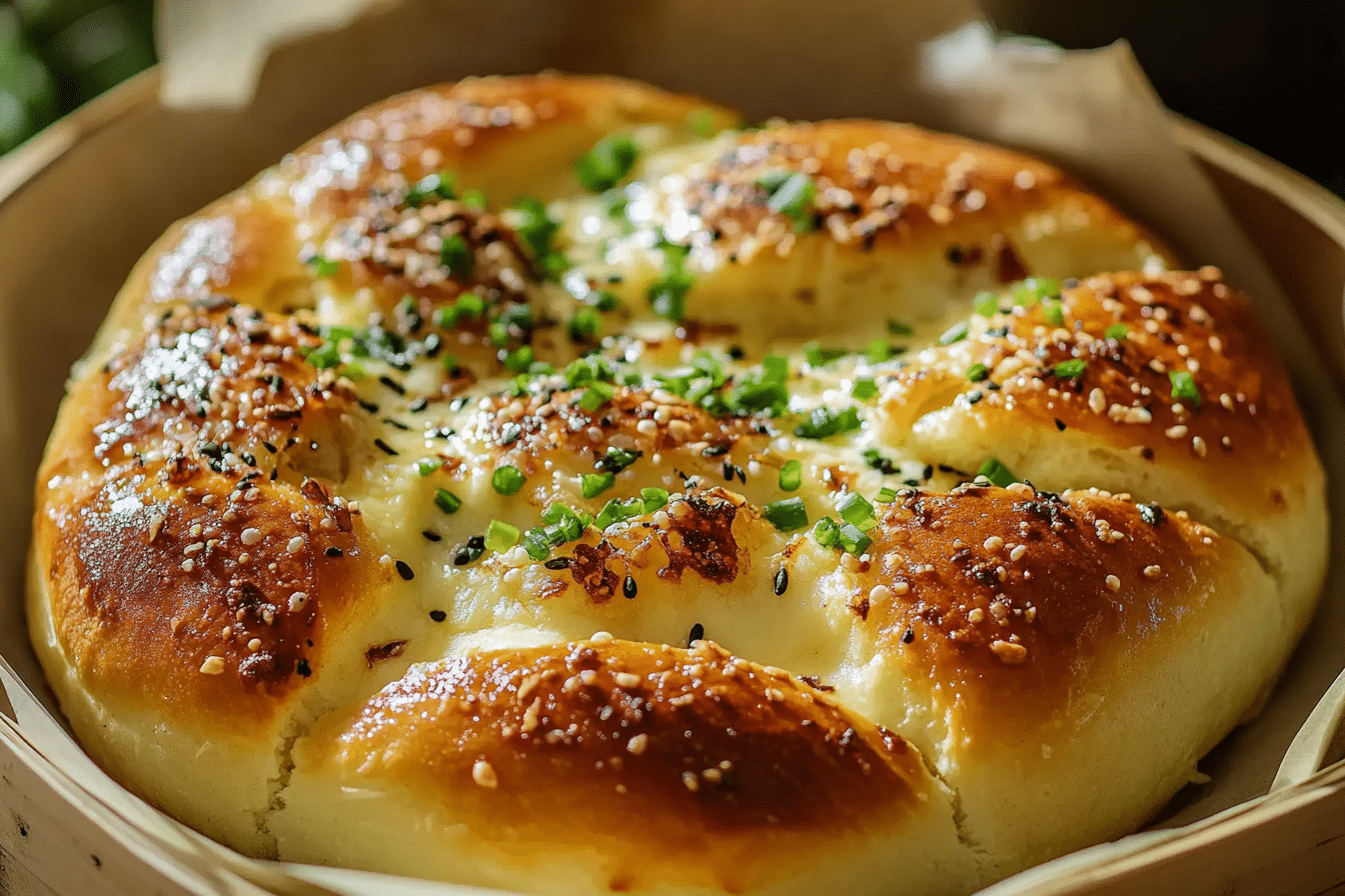 Korean Garlic Cheese Bread