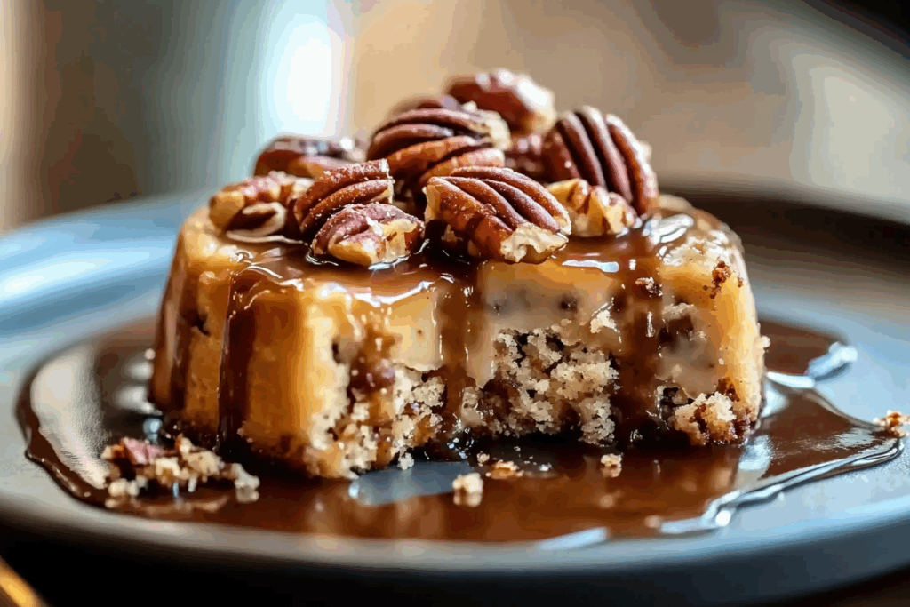 Pecan Praline Poke Cake
