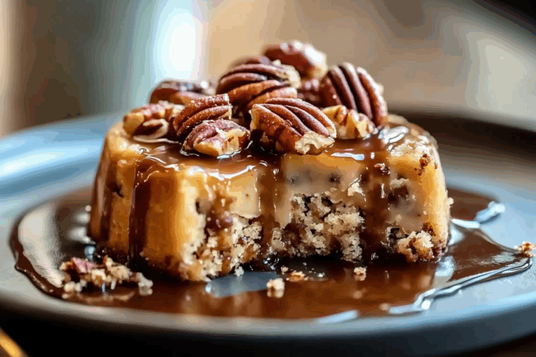 Pecan Praline Poke Cake