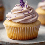 Lavender Cupcakes with Honey Buttercream