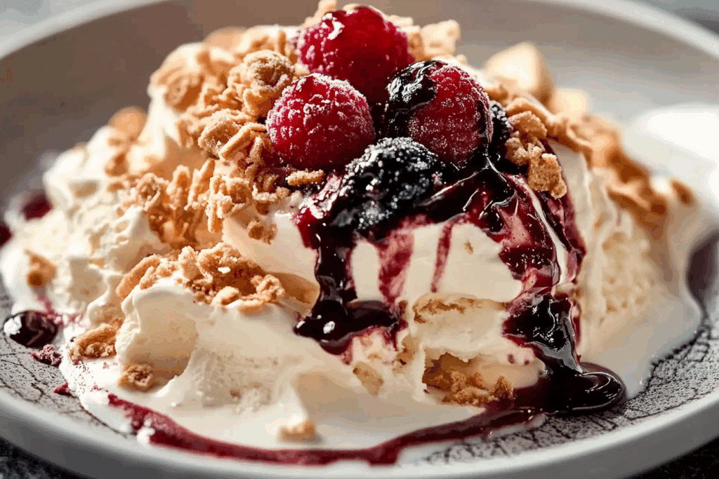 Crunchy Munchy Ice Cream Dessert