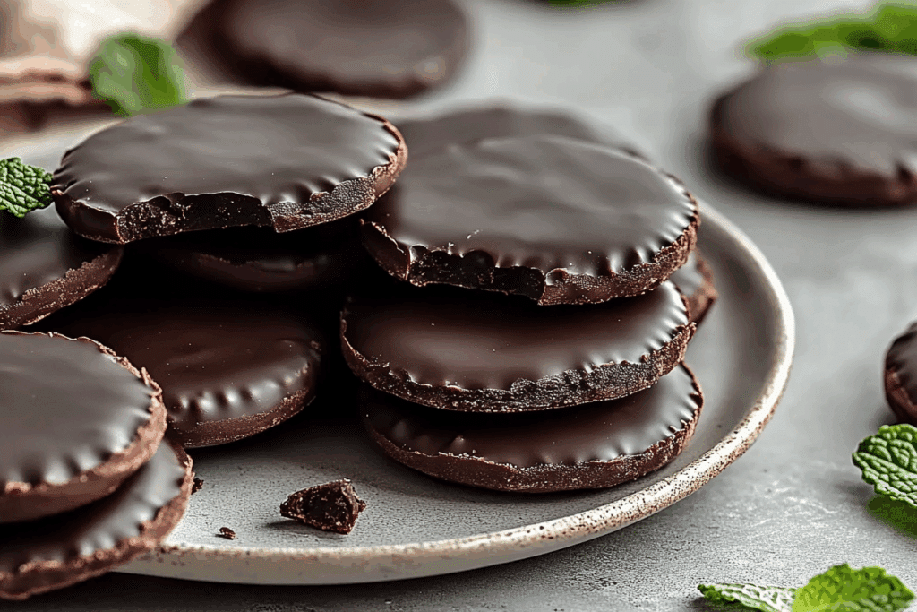 Healthy Copycat Thin Mints (Vegan, Paleo, Gluten Free)