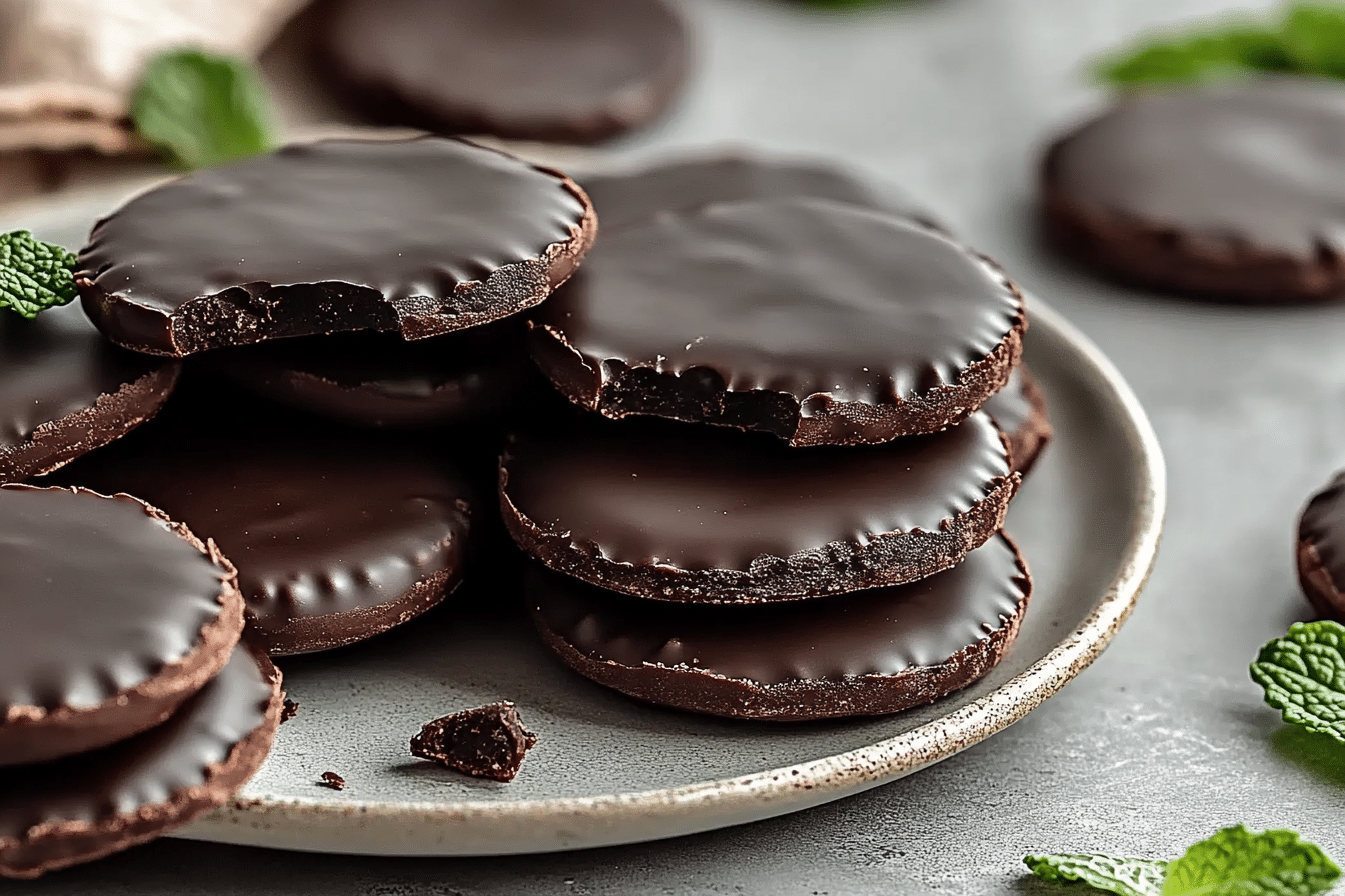 Healthy Copycat Thin Mints (Vegan, Paleo, Gluten Free)