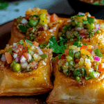 Puff Pastry Samosa Chaat