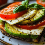 Avocado, Mozzarella, and Tomato Grilled Cheese