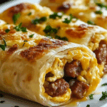 Sausage, Egg, and Cheese Breakfast Roll-Ups