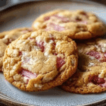 Brown Sugar Rhubarb Cookies