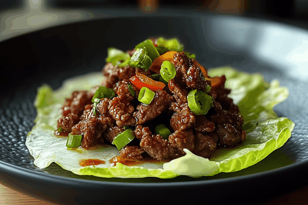 Beef Lettuce Wraps