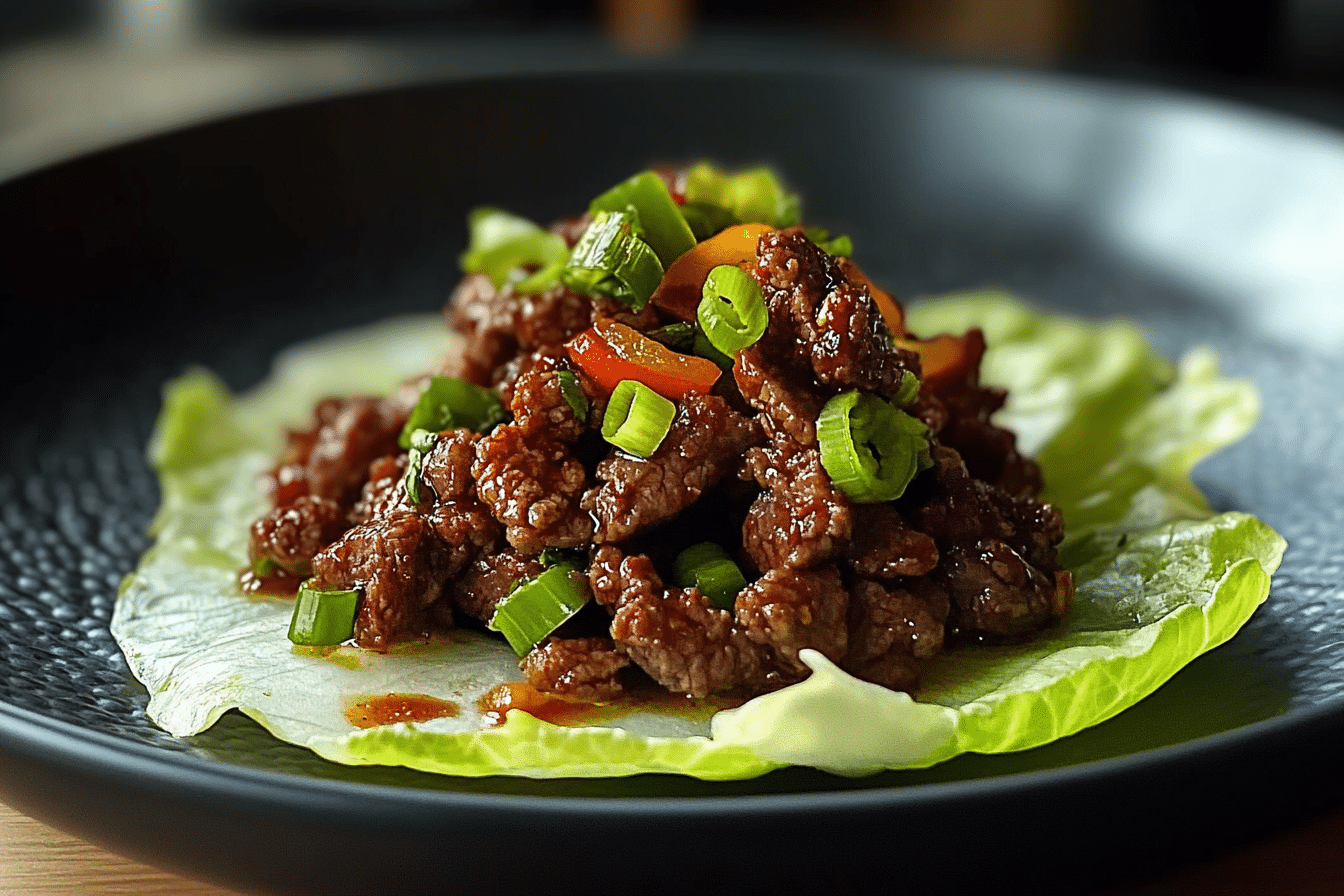 Beef Lettuce Wraps