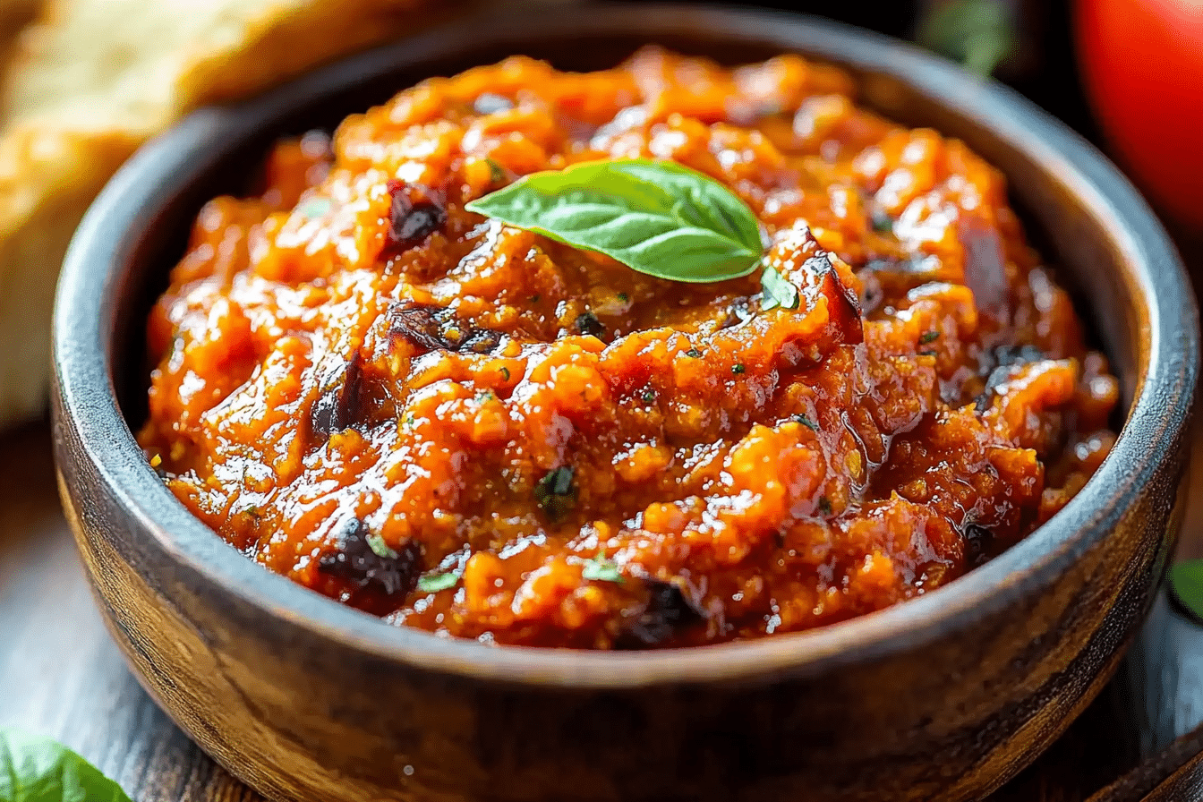 Roasted Eggplant and Pepper Spread (Zacusca)