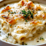 White Chicken Lasagna Soup
