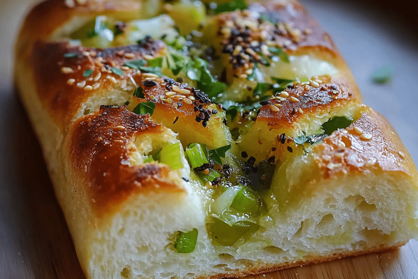 Aromatic Green Onion Garlic Butter Bread Tangzhong