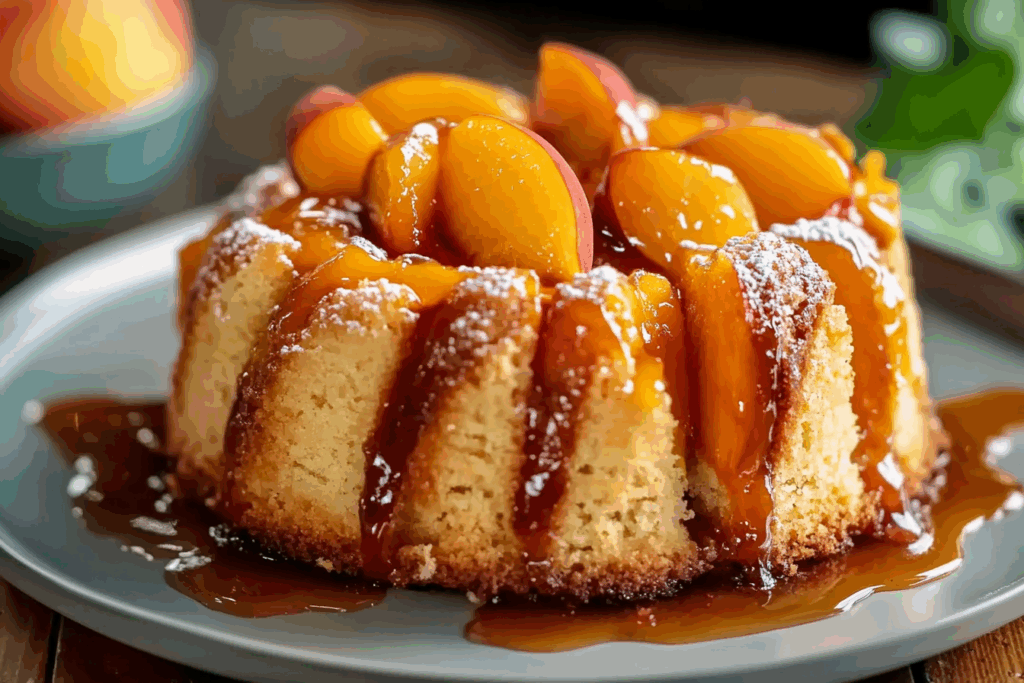 Peach Cobbler Pound Cake