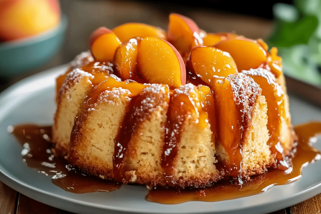Peach Cobbler Pound Cake