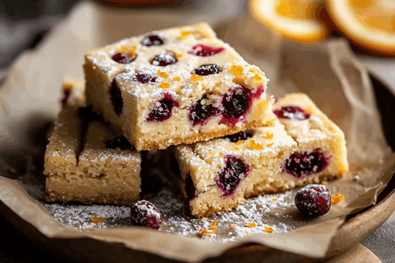 Cranberry Orange Shortbread