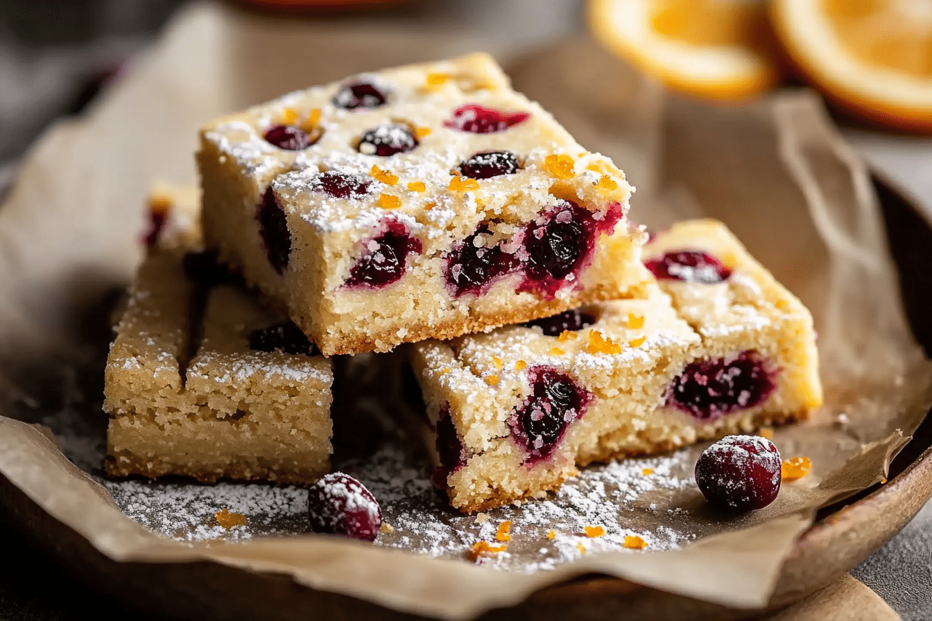Cranberry Orange Shortbread