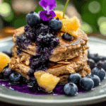 Blueberry Oatmeal Pancakes