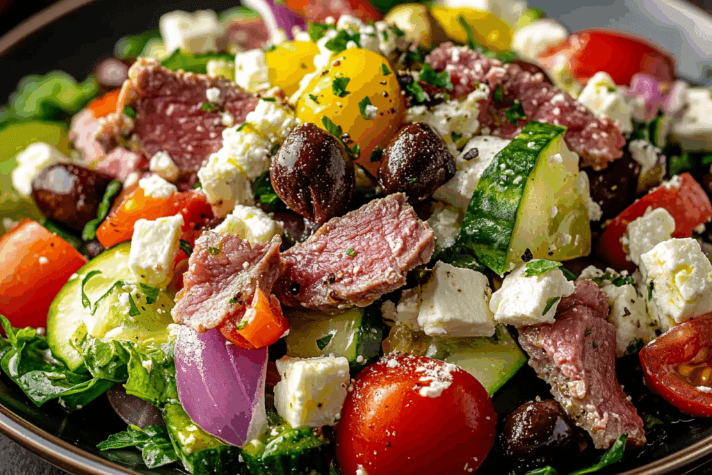 Greek Salad with Meat
