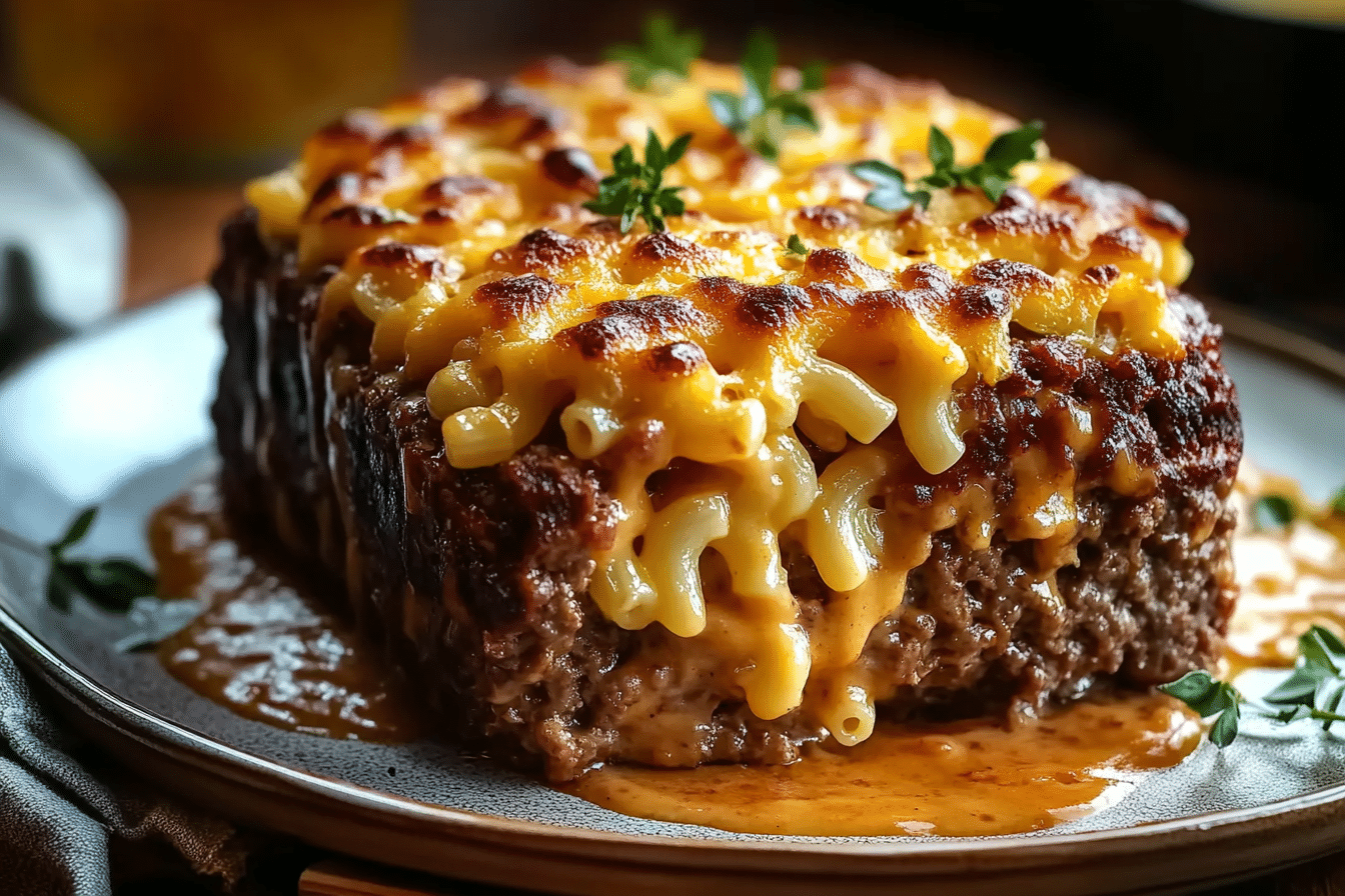 The Ultimate Mac ‘n’ Cheese-Stuffed Meatloaf