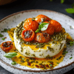 Easy Cheesy Baked Pesto and Sun-Dried Tomato Dip