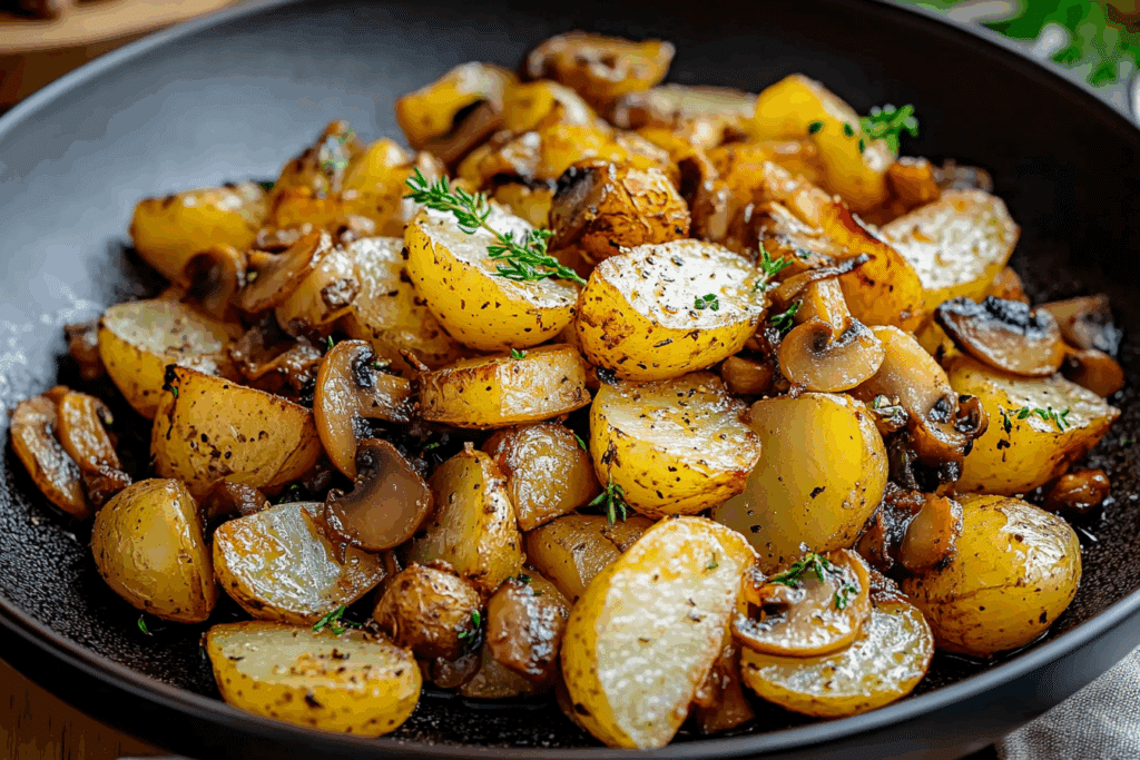 Pan-Fried Potatoes with Chanterelles