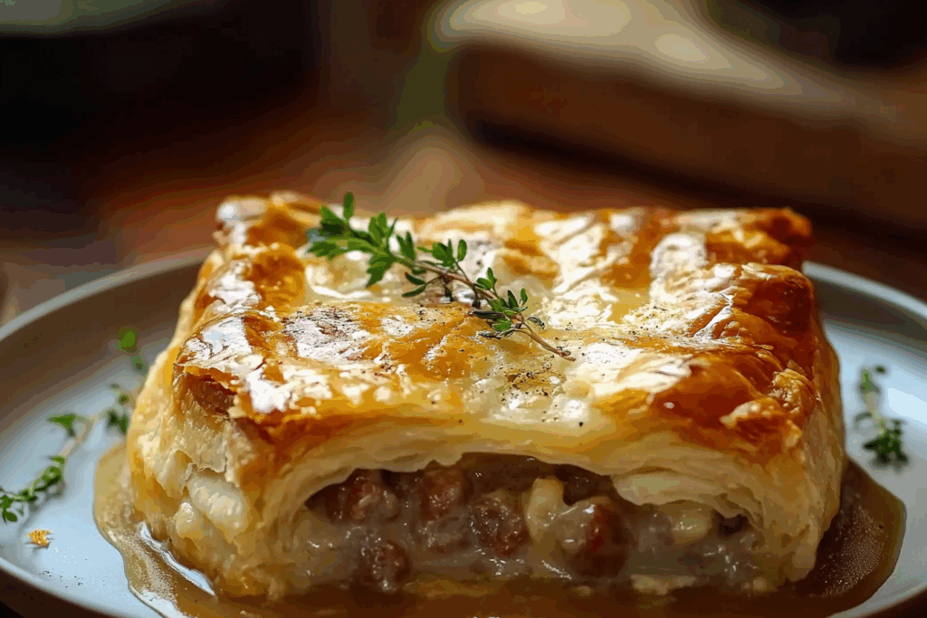 Sausage Gravy Puff Pie