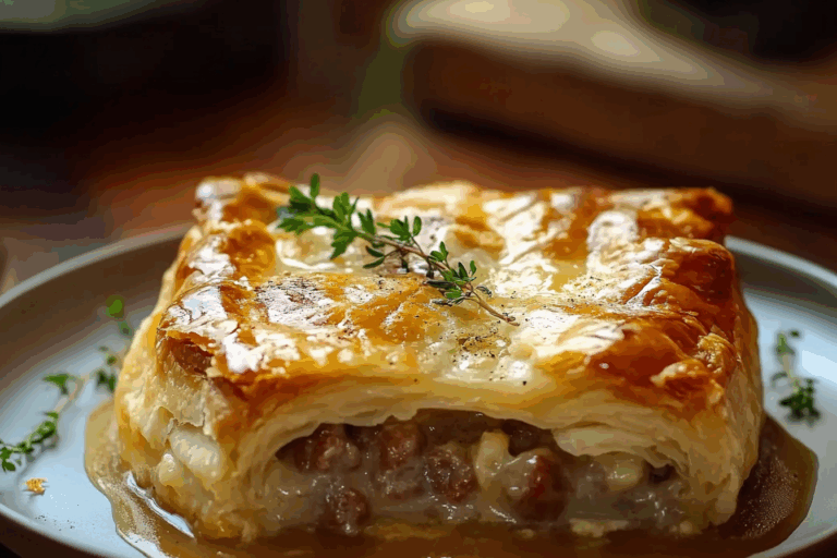 Sausage Gravy Puff Pie