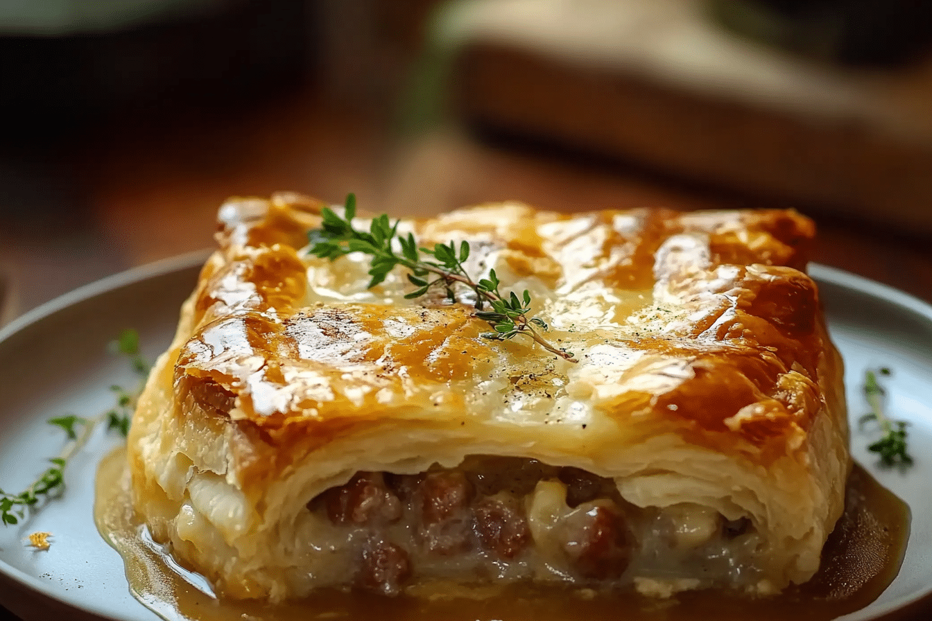 Sausage Gravy Puff Pie