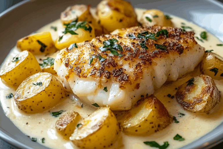 Creamy Cod and Potato Skillet