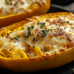 Cheesy Spaghetti Squash Gratin