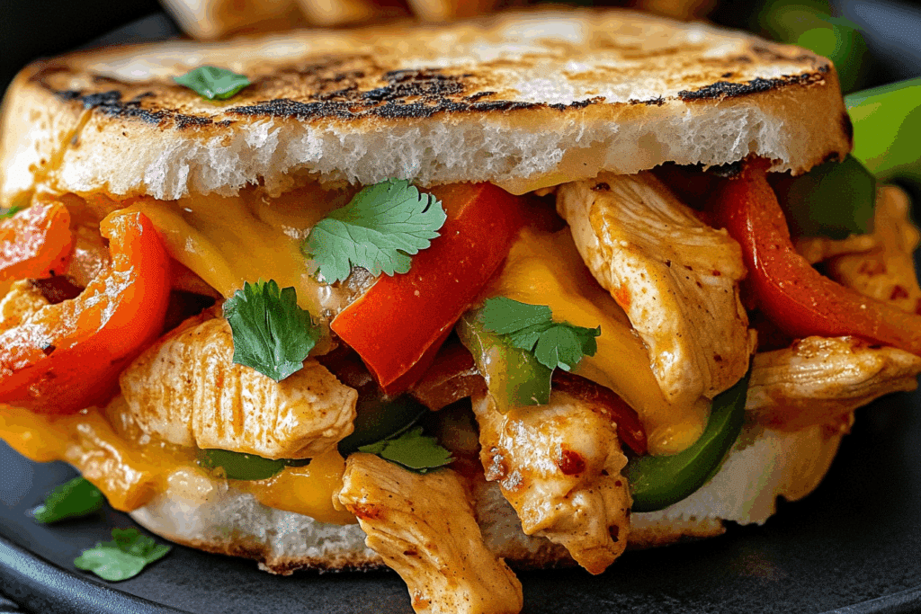 Chicken Fajita Melts