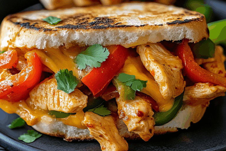 Chicken Fajita Melts