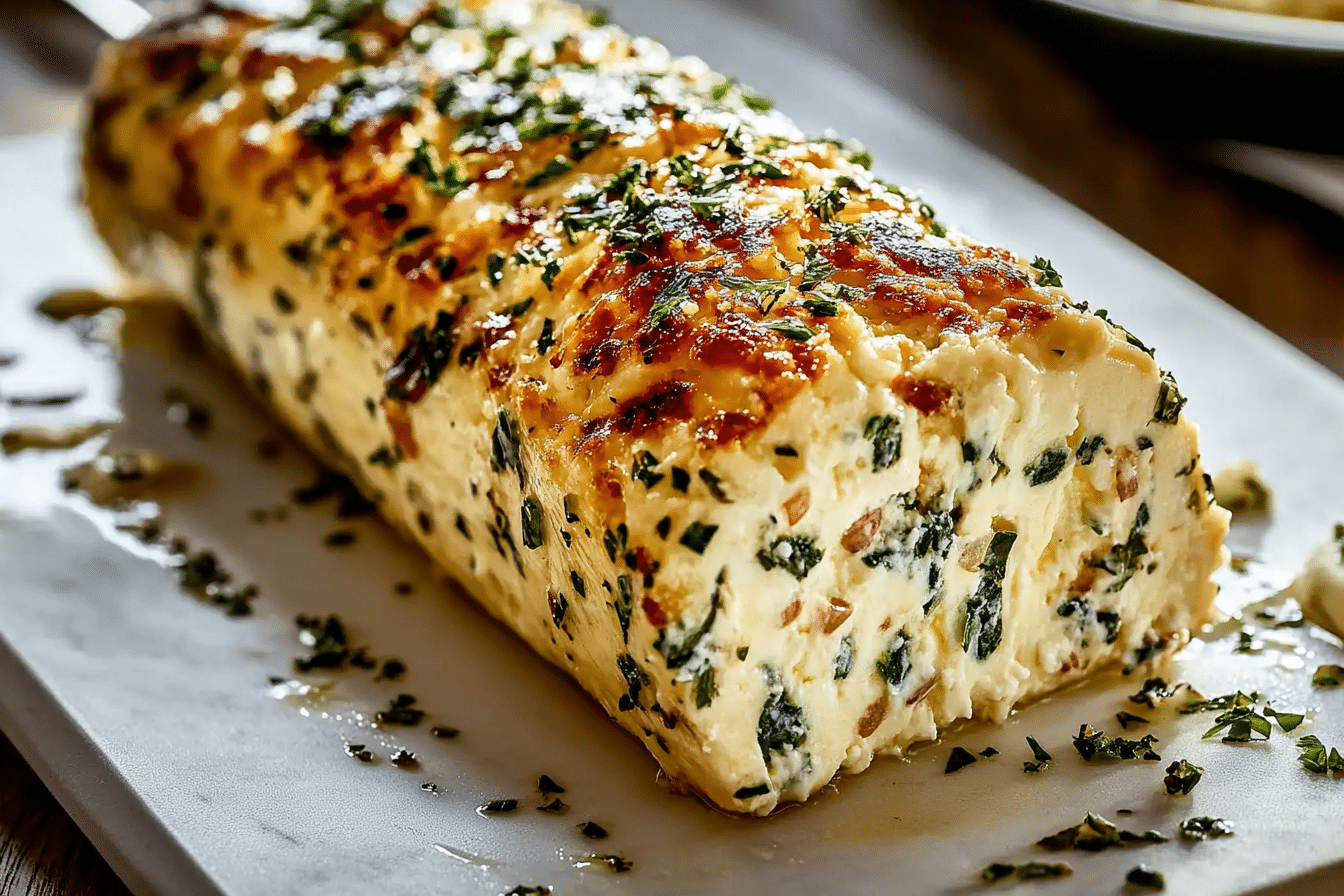 Garlic Herb Cheese Log
