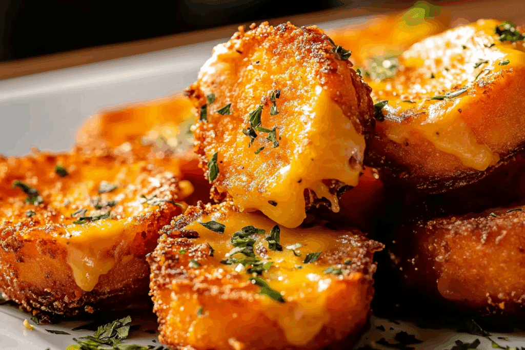 Crispy Cheesy Sweet Potato Bites