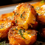 Crispy Cheesy Sweet Potato Bites