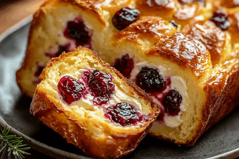 Cranberry Cream Cheese Swirl Bread