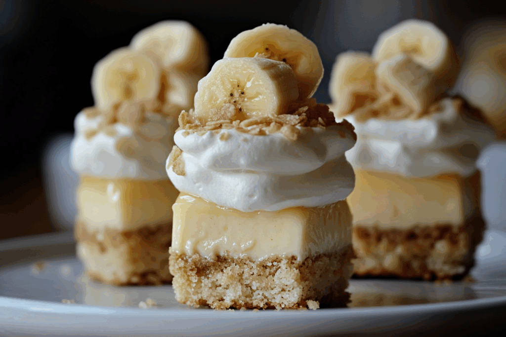 Decadent Creamy Cheesecake Banana Pudding Bites