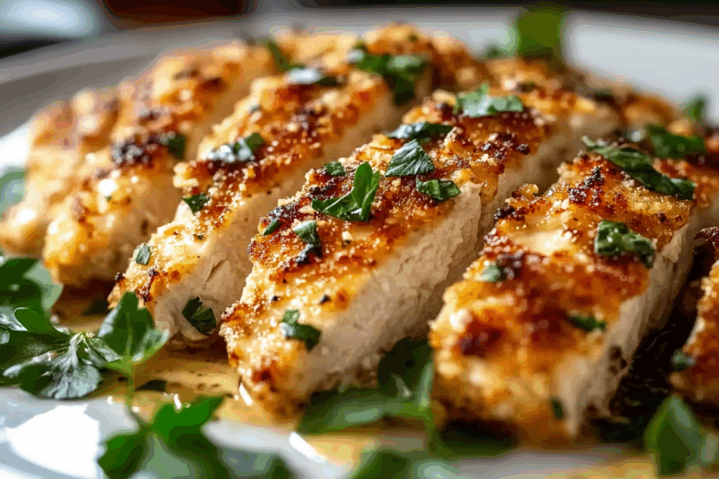 Juicy Mayo-Parmesan Crusted Chicken