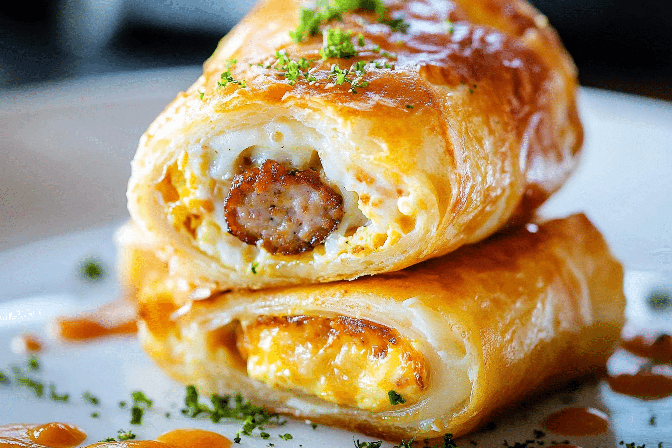 Sausage Egg And Cheese Breakfast Roll-ups