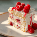 White Chocolate Raspberry Cake