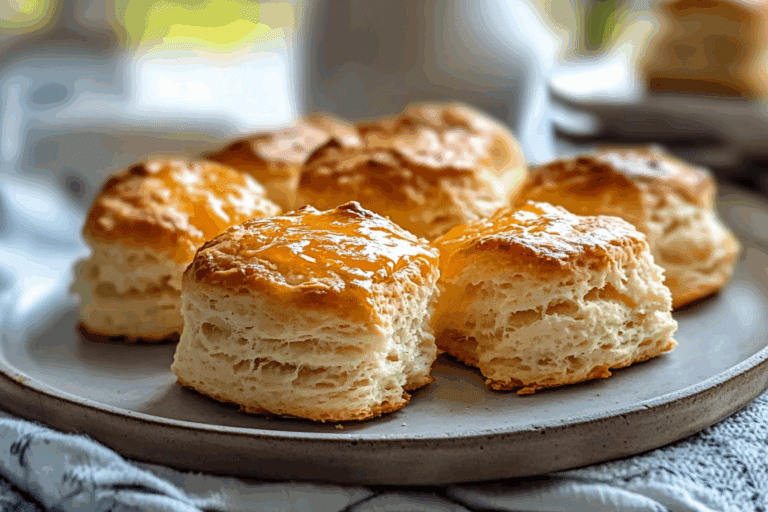 Salted Honey Butter Buttermilk Biscuits