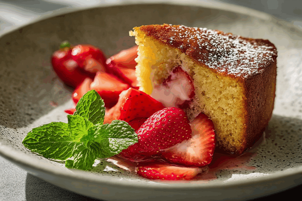 Strawberry Butter Cake