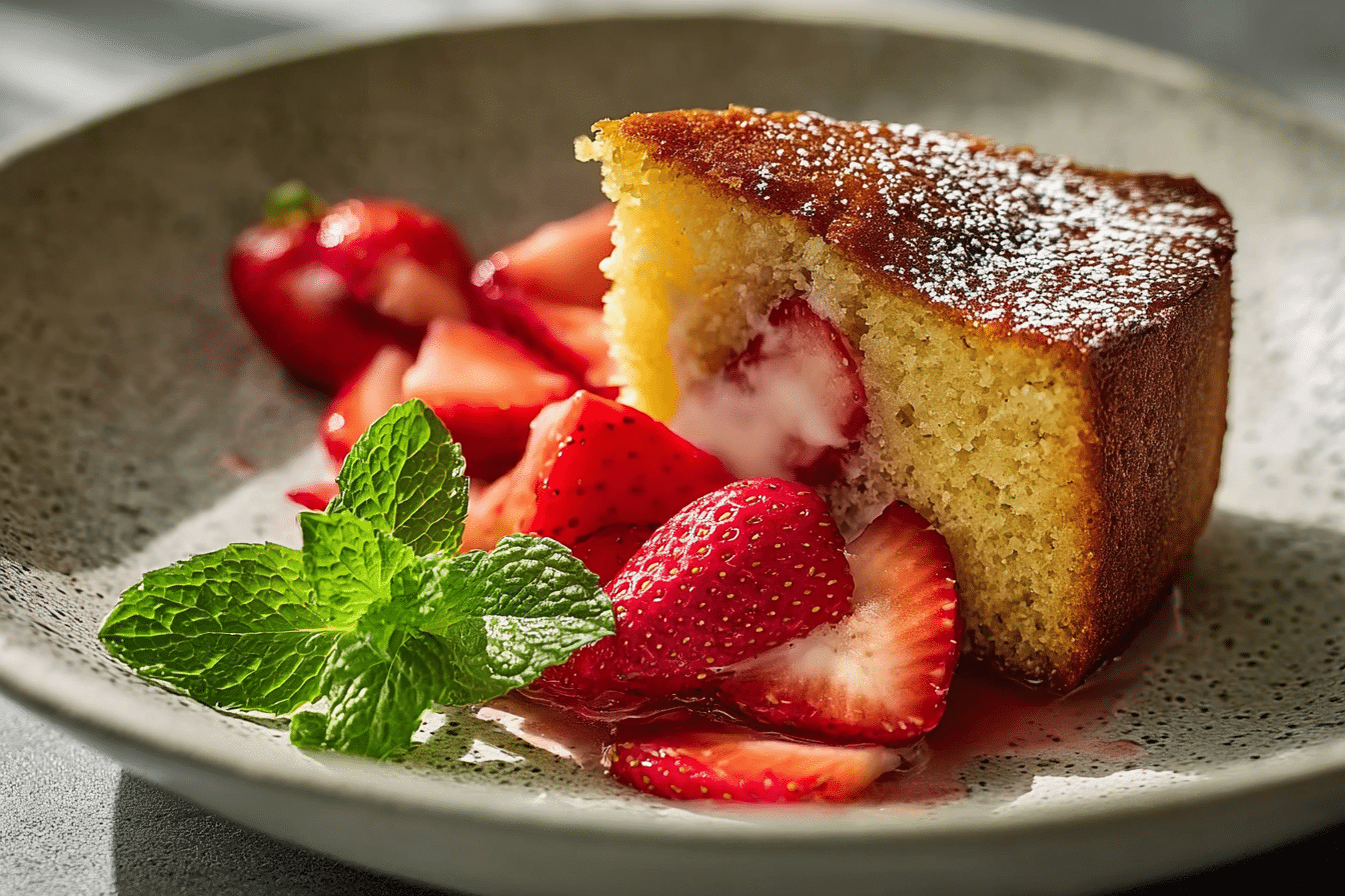 Strawberry Butter Cake