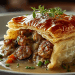 Sausage Gravy Puff Pie